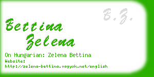 bettina zelena business card